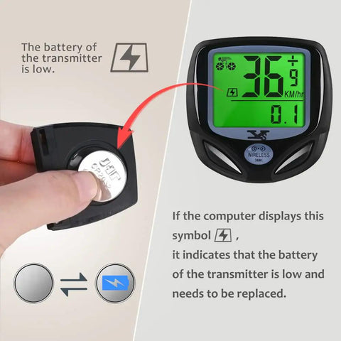 Wireless Waterproof Bicycle Computer With Large LCD Display Speedometer And Odometer Multi Function Cycle Gauge For Accurate Ride Stats And Easy Wake Up On Vibration