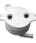 Premium Aluminum Transmission Oil Cooler With 8 Cooling Rows For Mazda 3 And CX-5 Models 2.0L Engines From 2012 To 2014 Keeps Your Ride Fresh And Running Smooth Like A Dream On Any Day silver aluminum cooler with mounting holes