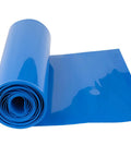 Blue PVC Battery Wrap Heat Shrink Tube For 18650 21700 26650 Lithium Cells And DIY Battery Packs Flat Width 3.9in 100mm Length 9.9ft 3m Heavy Duty Protection And Insulation For Your Builds. Rolled blue PVC heat shrink tubing