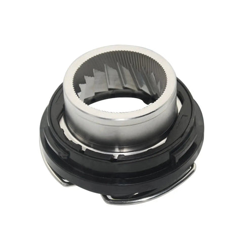 Upper Burr Assembly With Handle Replacement Part For Select Espresso Machines And Grinders, shown close-up with durable metal build.