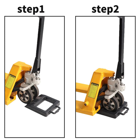 Heavy Duty Rubber Pallet Jack Stopper For Pallet Trucks Non Slip Wheel Chock With Friction Enhanced Base used under wheels