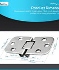 Flush Mount Hatch Hinges 316 Stainless Steel Marine Grade Build Tough As Nails Corrosion Resistant 180 Degree Rotation