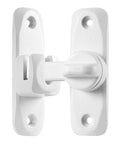 Matte White 90 And 180 Degree Barn Door Latch Zinc Alloy Flip Lock For Cabinets Gardens Barn Bathrooms And Windows Easy Install