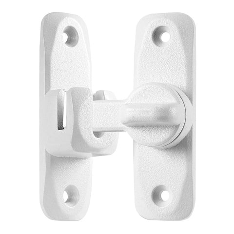 Matte White 90 And 180 Degree Barn Door Latch Zinc Alloy Flip Lock For Cabinets Gardens Barn Bathrooms And Windows Easy Install