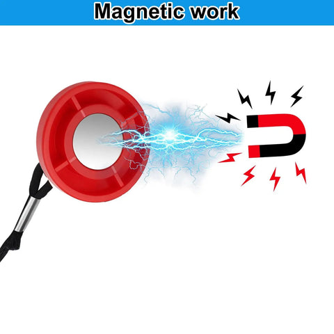 Red Magnetic Treadmill Safety Key with electrifying magnetic effect, universal round key replacement, quick emergency stop