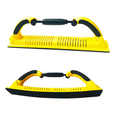 Heavy Duty Flexible Hand Sanding Board For Car Waxing And Surfaces Grinding With Large Space To Hold Sandpaper Sheets, 70x400mm size.