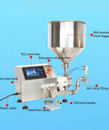 No Fuss Automatic Liquid Bottle Filling Machine With Drip Proof Stainless Steel Nozzle For Viscous Paste Honey And Semi Fluid Mess Free Easy Setup Auto Metering Dispenser with stainless steel body and LCD display.