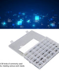 1520Pcs SMD Electrolytic Capacitor Kit With 36 Values From 1uF To 1000uF Aluminum Storage Box on digital background