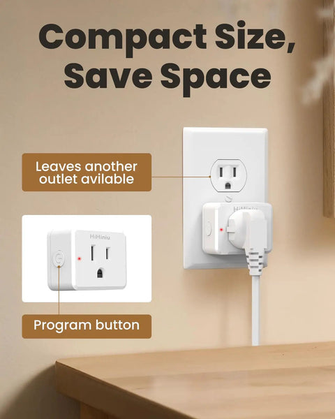 Remote Control Outlet Switch With Wall Mount, Compact Plug-In Power Control For Lamps And Home Appliances, shown in wall socket