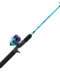 Kids Splash Jr Spincast Reel And Rod Combo Four Foot Two Piece Rod Size Twenty Reel With Right Hand Retrieve Pre Spooled Blue