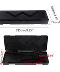 Compact Portable Caliper Storage Box For 150mm 6 Inch Stainless Steel Digital Vernier Black Plastic Carry Case open closed view
