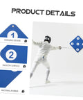 Outdoor Weather Resistant Rubber Fencing Target Double Sided Practice Pad with hanging design and smooth surface shown in use