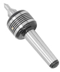 MT4 Live Center With Straight Shank Pro Grade Balance Beefy Ball Bearing Assembly In High Carbon Steel 60 Degree Lathe Tailstock View