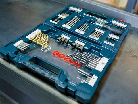 91 Piece Drilling And Driving Set With Case For Wood Metal And Masonry Versatile Drill Bits And Driver Bits Kit With Screw Head Protecting Design And Included Case For Home And Professional Projects