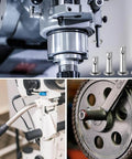60 Piece Stainless Clevis Pins Set With Holes - M3, M4, M5 Flat Head Location Pins, machinery in use