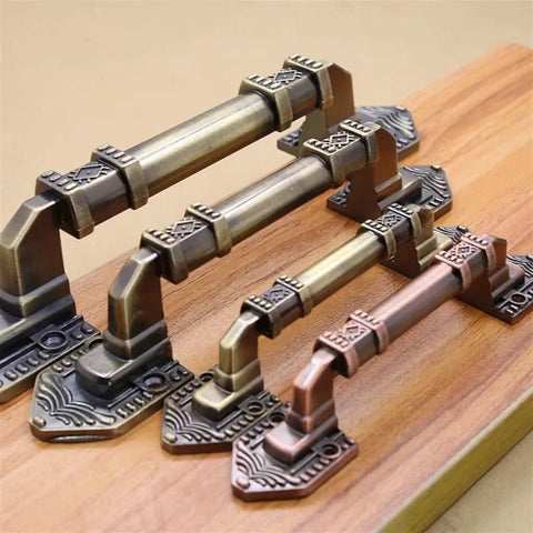 Antique Copper Look Drawer Pulls And Cabinet Handles For Barn Doors And Furniture, European Style Aluminum Alloy