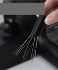 Professional Game Changing Coffee Distribution Tool With Magnetic Stand And Adjustable Wdt Needle Barista Coffee Stirrer close-up of WDT needle.
