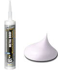 WeatherMaster Metal Roof Sealant 9.5 Oz Cartridges White 12 Pack Premium Elastomeric Polymer Caulk for Metal Surfaces