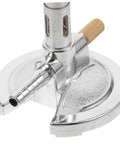 Close-up of Bunsen Burner With Flame Stabilizer And Gas Adjustment, Zinc Alloy Build for Safe Heating and Sterilization