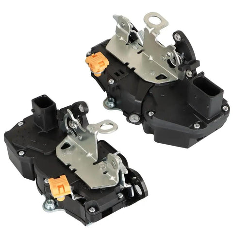Solid Door Lock Actuator For Front Left Or Right Fits Caddy Escalade Tahoe 2007 To 2014 Chevy Avalanche Impala Perfect Plug And Play Swap That'll Get Ya Rolling Again No More Jammed Locks. black metal car door lock actuator with orange connector