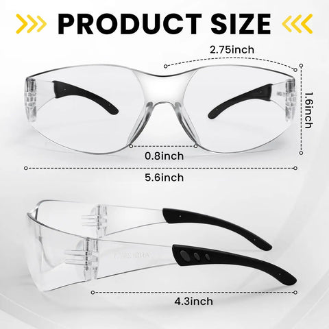 Fifty Pack Clear Safety Glasses For Tradesmen And Crews Scratch Resistant And Impact Resistant Eye Shields Job Site Legit With Boss Level Clarity Built Heavy Duty For Real Deal Hustle