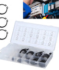 Durable E Clip Kit With 300 Pieces From 2mm To 32mm For Mechanic Pros And Everyday DIYers Includes Handy Plastic Storage Case For Organization Versatile Small Clips And External Safety Rings For Quick Secure Fits