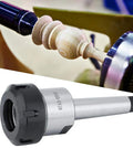 Ycauty Mta3 Er40um Carbon Steel Morse Collet Holder Chuck For Drill And Milling Machines 3-26mm with wooden turning detail