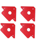 Heavy Duty 4 Pack Welding Positioner With 25 Lb Magnetic Hold For Multi Angle Soldering Assembly And Pipe Installation At 45 90 135 Degrees red magnetic holders set