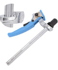 Close-up of Two Pack Adjustable Bench Dogs Clamps with ratchet design for three quarter inch dog hole woodworking projects.