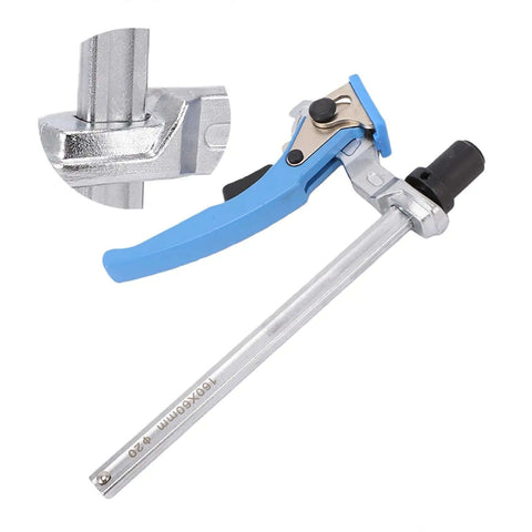 Close-up of Two Pack Adjustable Bench Dogs Clamps with ratchet design for three quarter inch dog hole woodworking projects.