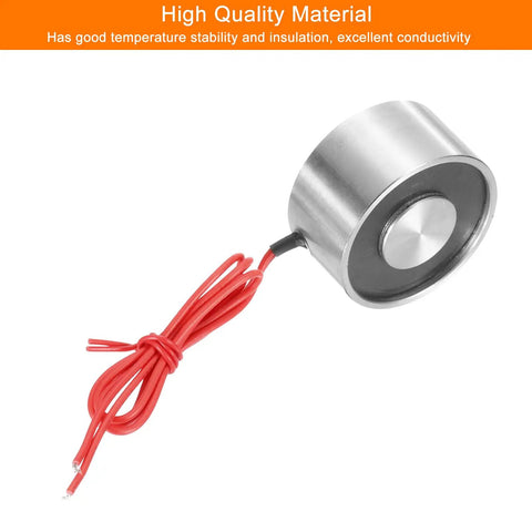 5V Round Solenoid Electromagnet With 180N Peak Force And 18Kg Holding Suction DC Electric Lifting Magnet for Automation