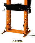 Pro Grade 50 Ton Hydraulic Shop Press With Floor Plates For Garage Pros Heavy Duty H Frame Smooth Dual Action Hydraulic Cylinder