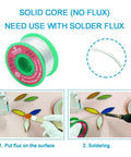 Lead Free Solder Wire For Stained Glass Craft And Art Soldering, 2.0mm Solid Core No Flux Core, 100g Pack, Sn99 Ag0.3 Cu0.7