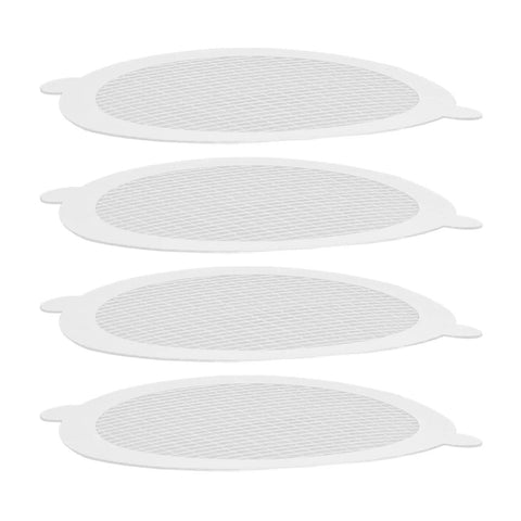 Sanpyl 50Pcs Shower Drain Hair Catcher Fiberglass Dense Mesh (50 Pieces) four disposable hair catchers with dense mesh design