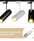 Lawsen Spring Clips Recessed Lighting 60pcs Downlight Spring Clips Universal Panel Lamp Light Retaining Springs for Ceiling Recessed Lighting Clip Tool Parts with three track lights