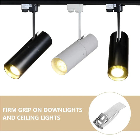 Lawsen Spring Clips Recessed Lighting 60pcs Downlight Spring Clips Universal Panel Lamp Light Retaining Springs for Ceiling Recessed Lighting Clip Tool Parts with three track lights
