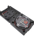 Top Notch Adjustable Hole Saw Cutter Set From 40Mm To 200Mm Abs Cover Included For Cutting Plywood And Cement Board DIY Home Projects. open case