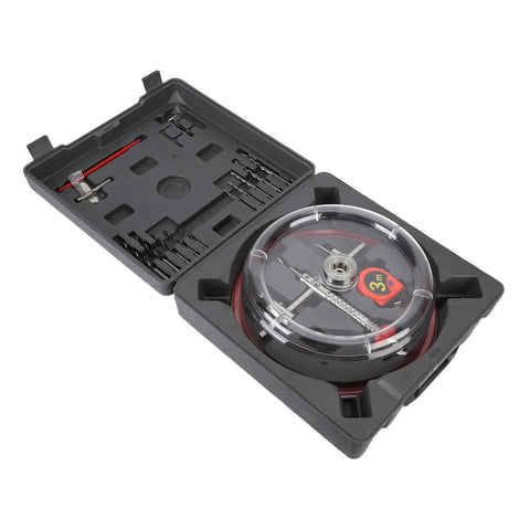 Top Notch Adjustable Hole Saw Cutter Set From 40Mm To 200Mm Abs Cover Included For Cutting Plywood And Cement Board DIY Home Projects. open case