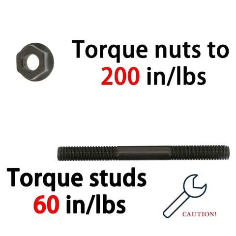 Heavy Duty Cylinder Head Studs Kit For Predator 212 And Clone Engines Non Hemi Coleman CT200U Go Kart Baja with torque values