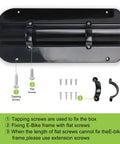 Heavy Duty Waterproof Ebike Controller Box And Sealed Electric Scooter Case With Dustproof Weather Hardened Housing showing attachment screws and brackets.