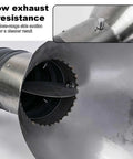 Close-up of Heavy Duty 4 To 8 Inch Flexible Duct Collector Arm Featuring Slick Articulated Fume Extractor Hose for precise suction.