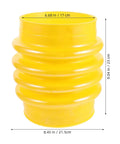 Tamper Bellows Boot Heavy Duty Rubber Dust Sleeve Replacement for Gasoline Tamping Machine, Yellow, 6.7 Inch Hole