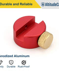 Red anodized aluminum Anvil Base Kit For Headspace Measurements, Stable Platform For Precision Reloading, Pro Grade Reloading Tool