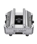 High Precision Self Centering Bench Vise With Quick Release Zero Positioning Fixture Compatible With Four And Five Axis Machining Centers top view showing precise jaw controls and scales.