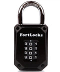 Gym Locker Lock With 4 Digit Combination, Tough As Nails Padlock, Hardened Stainless Steel, Weatherproof For Indoor And Outdoor Use, Easy To Read Numbers, Resettable And Cut Proof, 1 Pack Black
