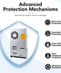 Beefy 600W 24V 25A Single Output Switchable Power Supply with advanced protection features and high efficiency in a shield graphic