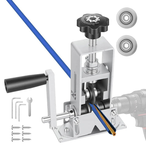 Dual Drive Wire Stripper Tool For Scrap Copper And DIY Wiring, Drill Powered Or Hand Crank Copper Cable Stripping Machine