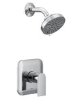 Genta LX M Core 2 Series Shower Trim Kit With Showerhead And Lever Handle Chrome Finish UT2472EP Valve Required