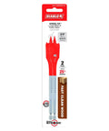 Straight Up Tough Wood Spade Drill Bits With Speed Tip Self Feeding Design For Quick Carpentry Jobs Knock Out Clean Holes Without The Sweat Smooth Three Quarter Inch Bore Performance Total Beast Build Legit Quality Two Pack For Makers packaging display with two 3/4 inch bits.