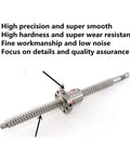 SFU1204 Ball Screw With Single Ball Nut For CNC Machines Ultra Smooth Low Backlash Linear Drive Heat Treated Steel